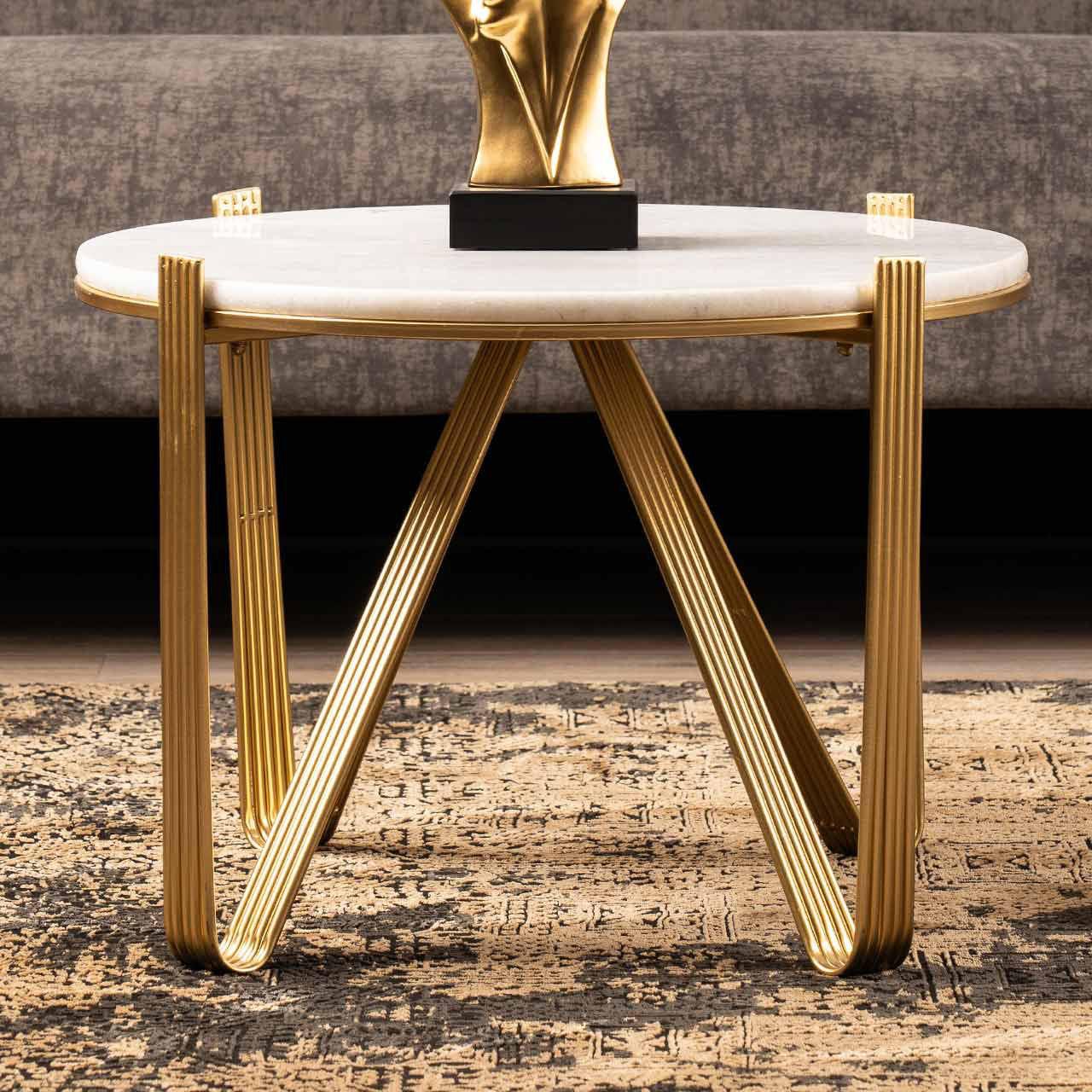 Contemporary Stainless Steel Coffee Table - Decor Mantra 