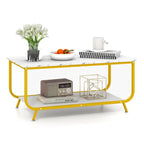 Wanstead 4-Leg Coffee Table with Storage - Decor Mantra 