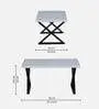 White Metal Coffee Table - Decor Mantra 