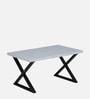White Metal Coffee Table - Decor Mantra 