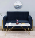 Coffee Table with Elegant Porcelain Top and Matte Gold Finish DECORMANTRA