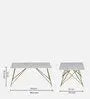 Coffee Table with Elegant Porcelain Top and Matte Gold Finish DECORMANTRA