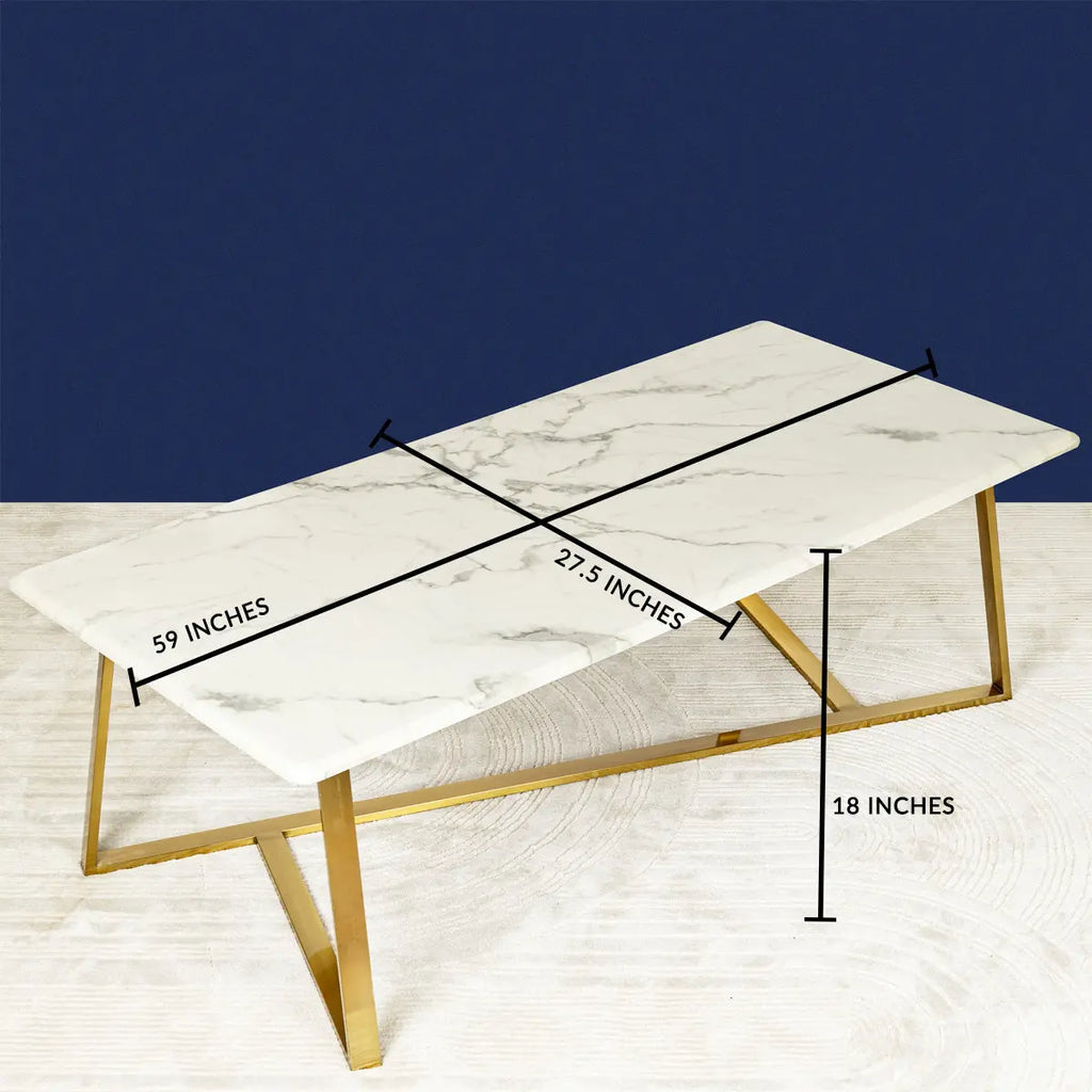 Delightful Rectangular Center Table DECORMANTRA