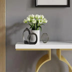 Marble Console Table in PVD-Coated Stainless Steel - Decor Mantra 