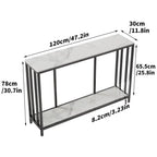 Long and narrow console table perfect for entryways or living room spaces. - Decor Mantra 