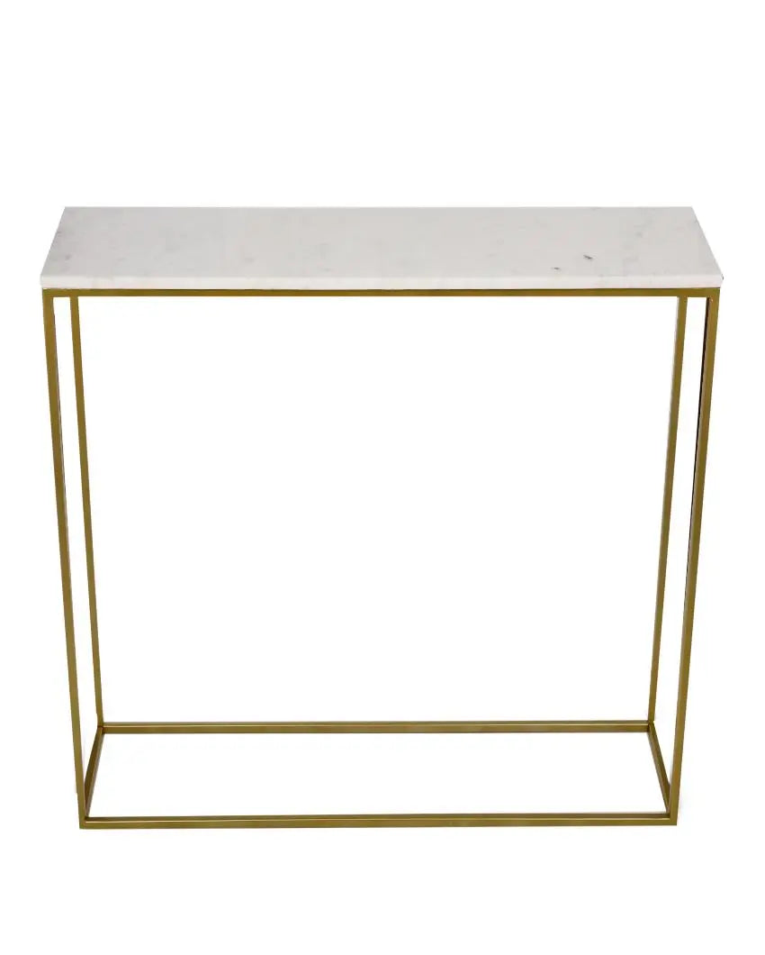 Set of 2 Marble-Topped Nested Console Tables DECORMANTRA