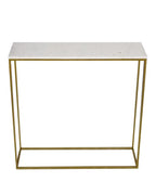 Set of 2 Marble-Topped Nested Console Tables DECORMANTRA