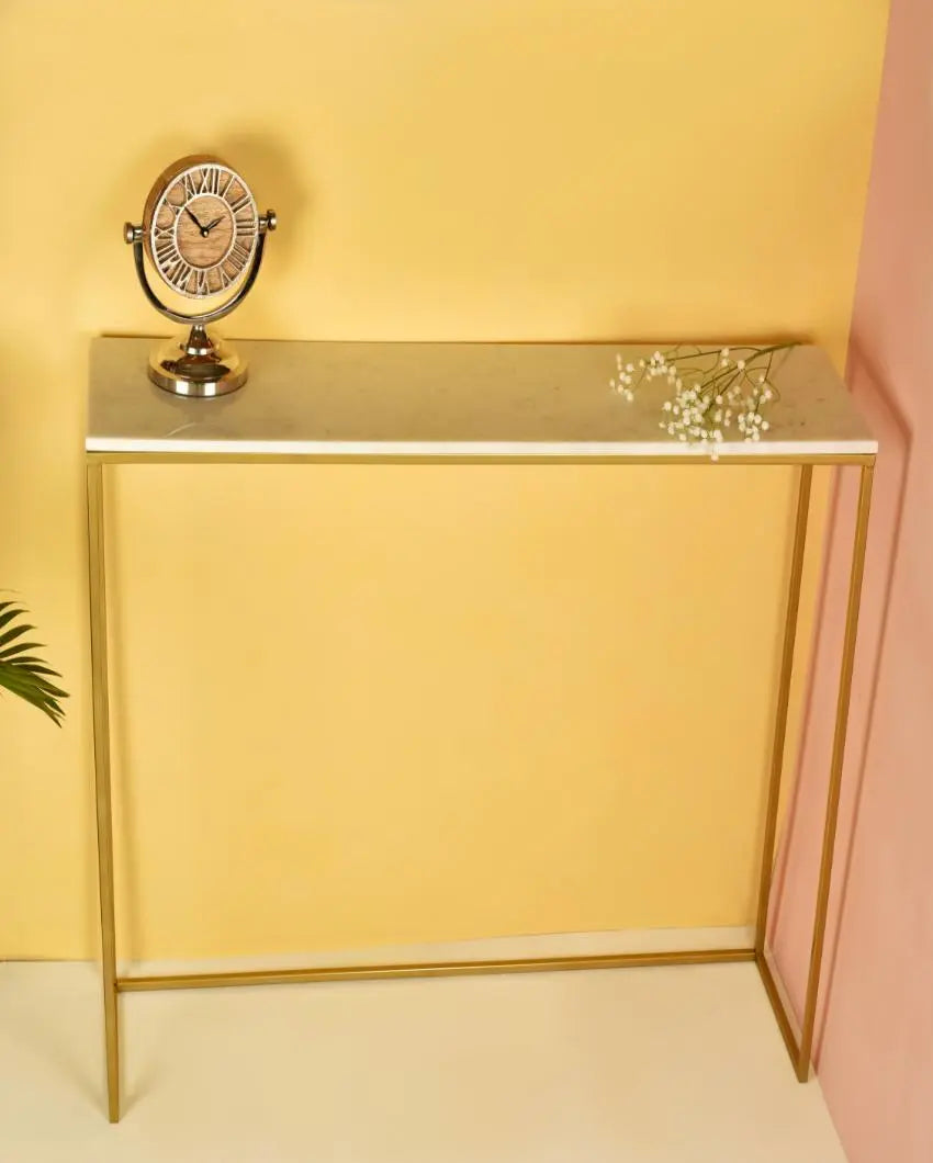 Set of 2 Marble-Topped Nested Console Tables DECORMANTRA
