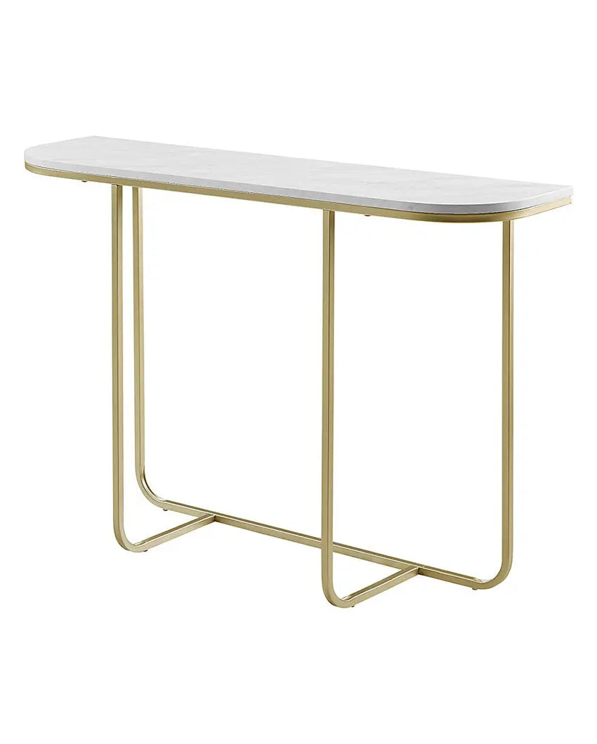 Gold-Finished Rectangular Console Table DECORMANTRA