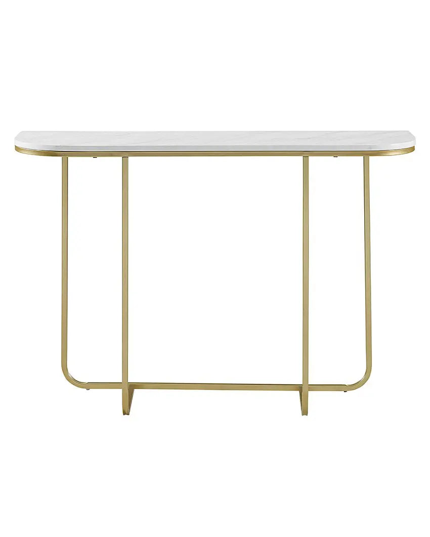 Gold-Finished Rectangular Console Table DECORMANTRA