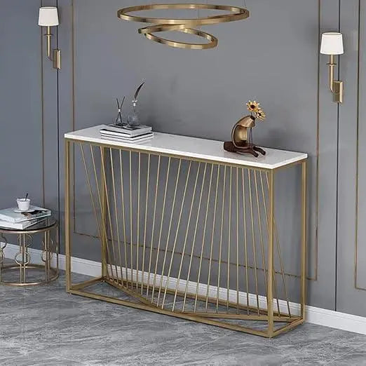 Contemporary Metal Console Table - Decor Mantra 