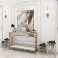 Console Table with Iron Metal Frame DECORMANTRA