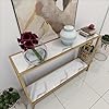 Console Table with Iron Metal Frame