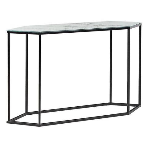 Marble Console Table with Elegant Metal Stand - Decor Mantra 