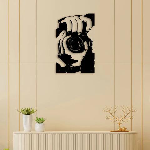 Camera Man Metal Wall Art - Decor Mantra 