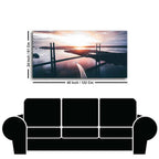 Canvas Wall Painting of Beautiful Bridge in Sunset DECORMANTRA