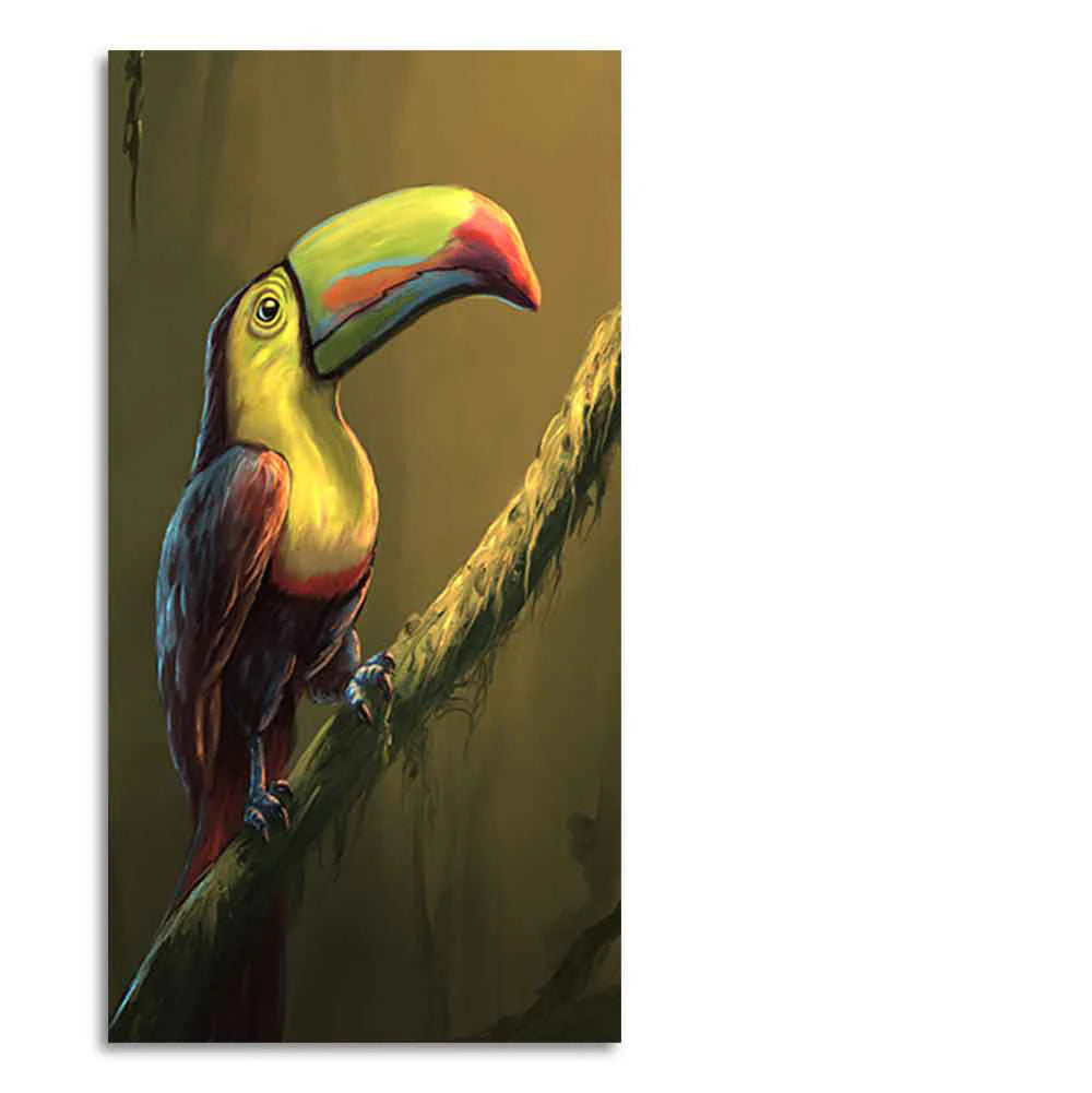 Canvas Wall Painting of Bird Toco Toucan DECORMANTRA