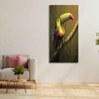 Canvas Wall Painting of Bird Toco Toucan DECORMANTRA