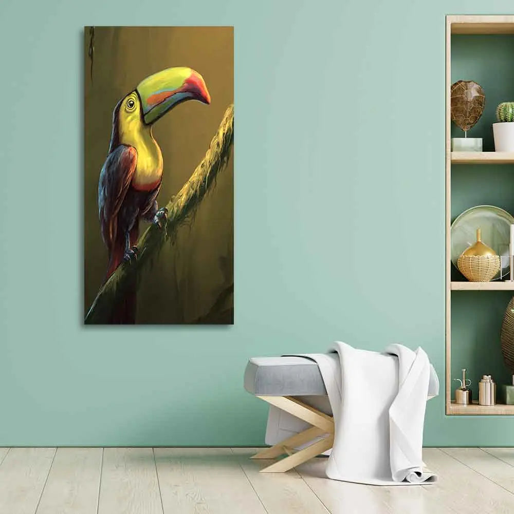 Canvas Wall Painting of Bird Toco Toucan DECORMANTRA