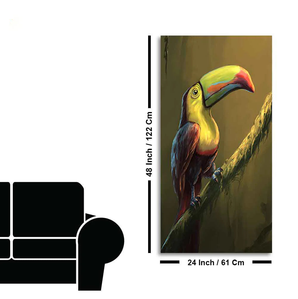 Canvas Wall Painting of Bird Toco Toucan DECORMANTRA