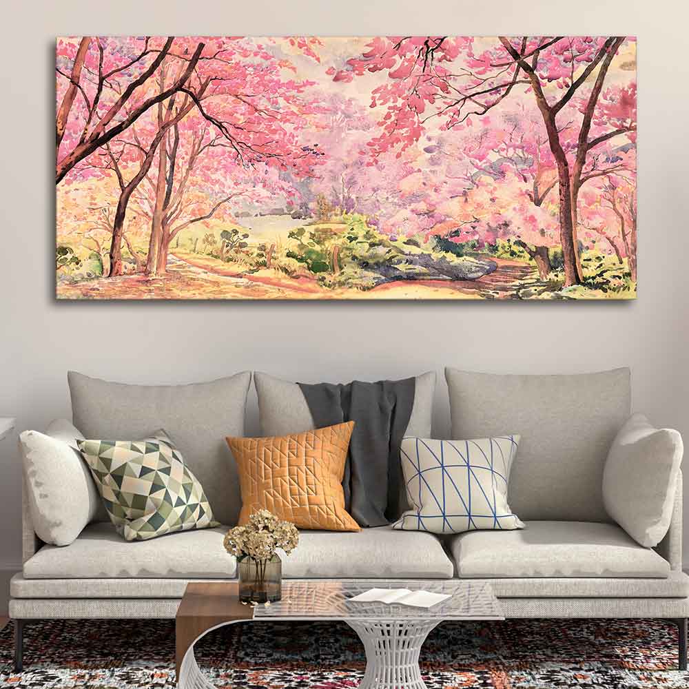 Cherry Blossom Tree Canvas wall Painting DECORMANTRA