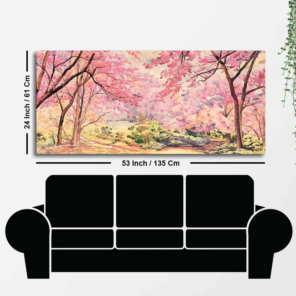 Cherry Blossom Tree Canvas wall Painting DECORMANTRA