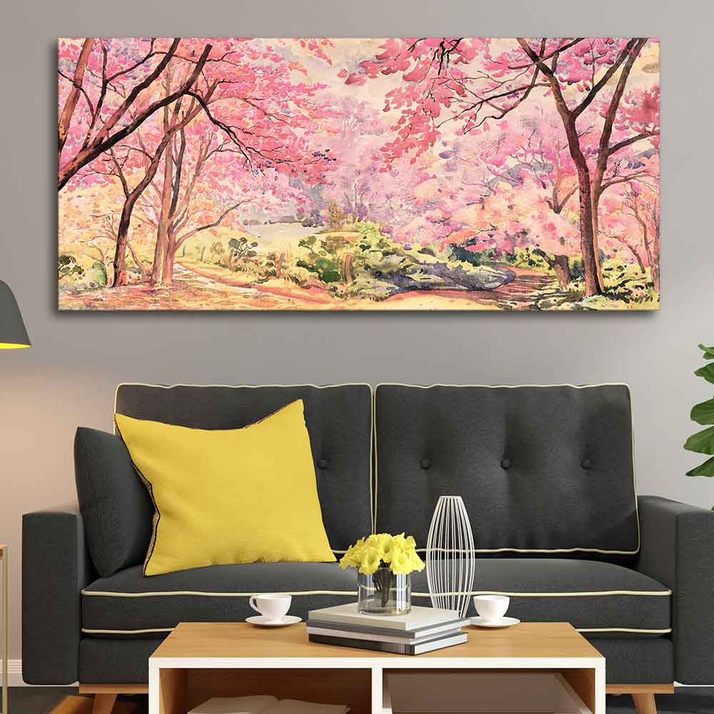 Cherry Blossom Tree Canvas wall Painting DECORMANTRA