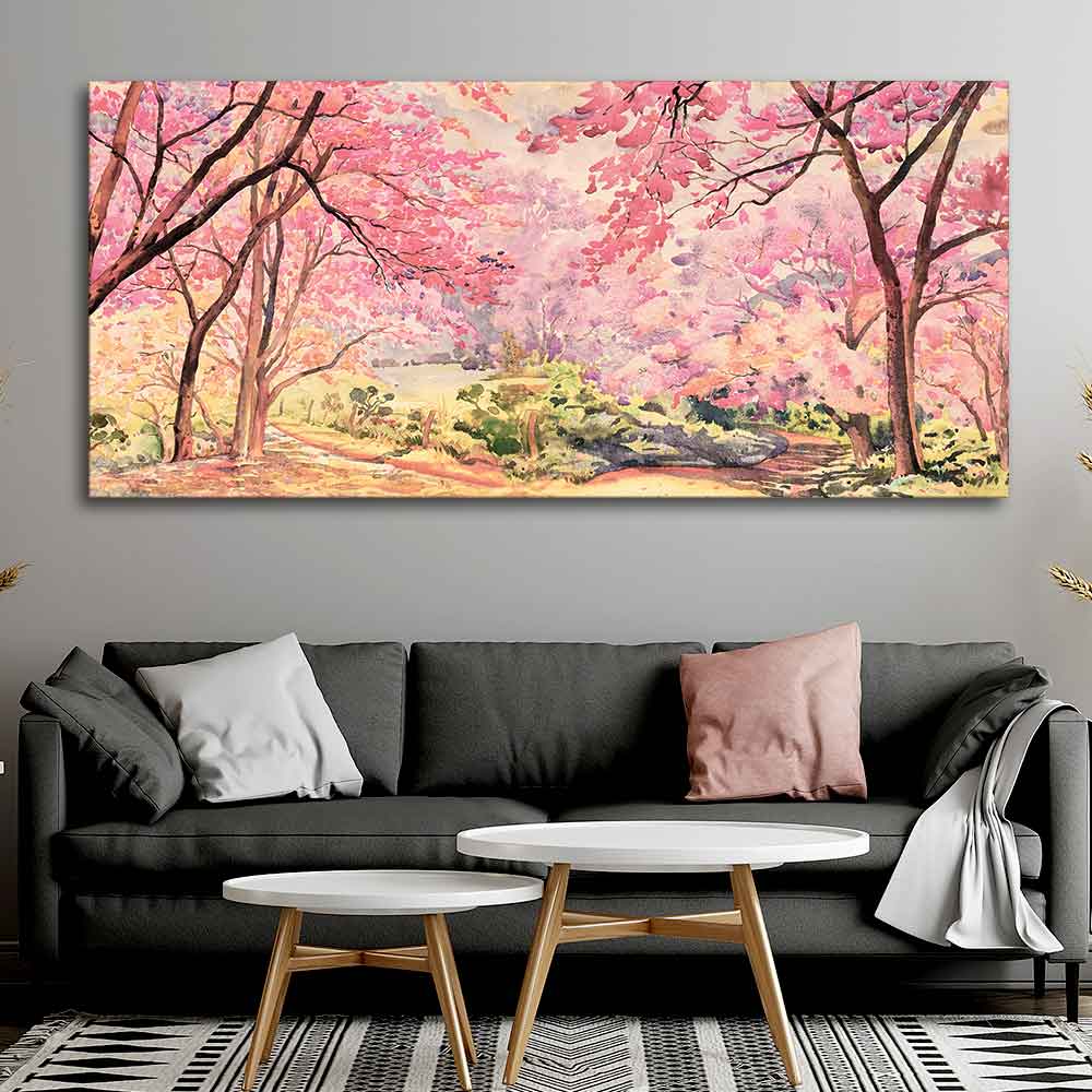 Cherry Blossom Tree Canvas wall Painting DECORMANTRA