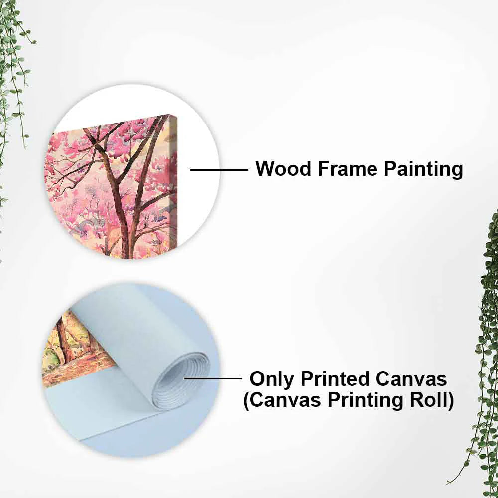 Cherry Blossom Tree Canvas wall Painting DECORMANTRA