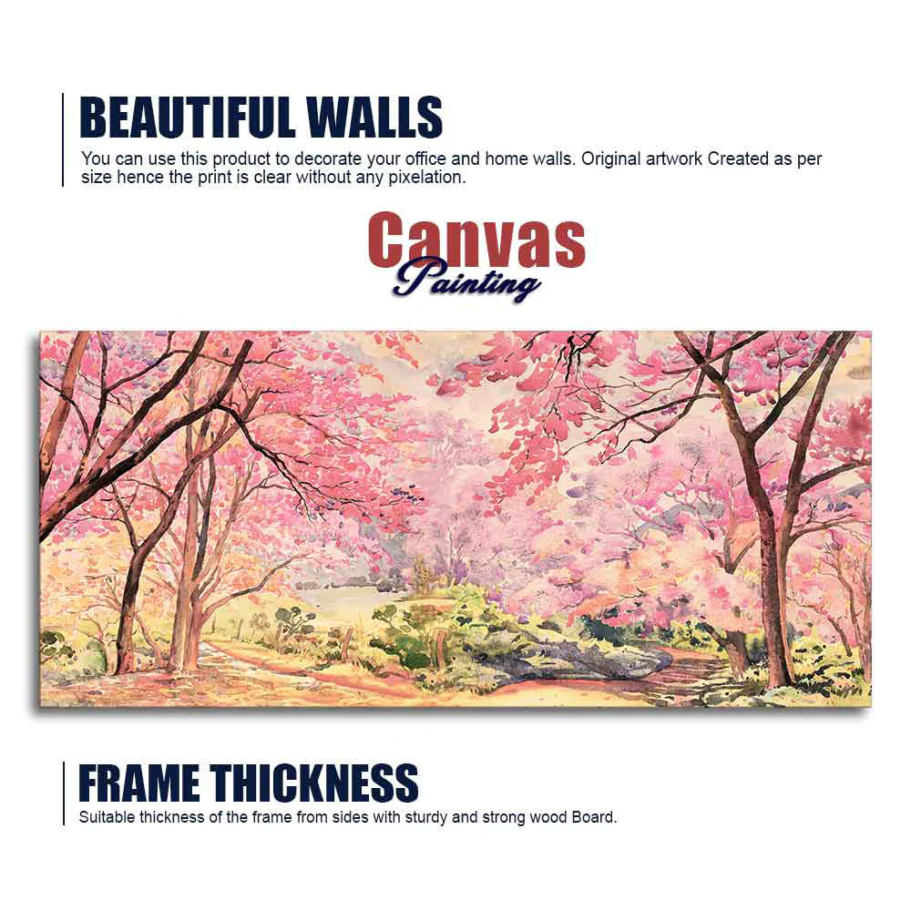 Cherry Blossom Tree Canvas wall Painting DECORMANTRA