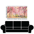 Cherry Blossom Tree Premium Wall Painting Set of Five Pieces DECORMANTRA