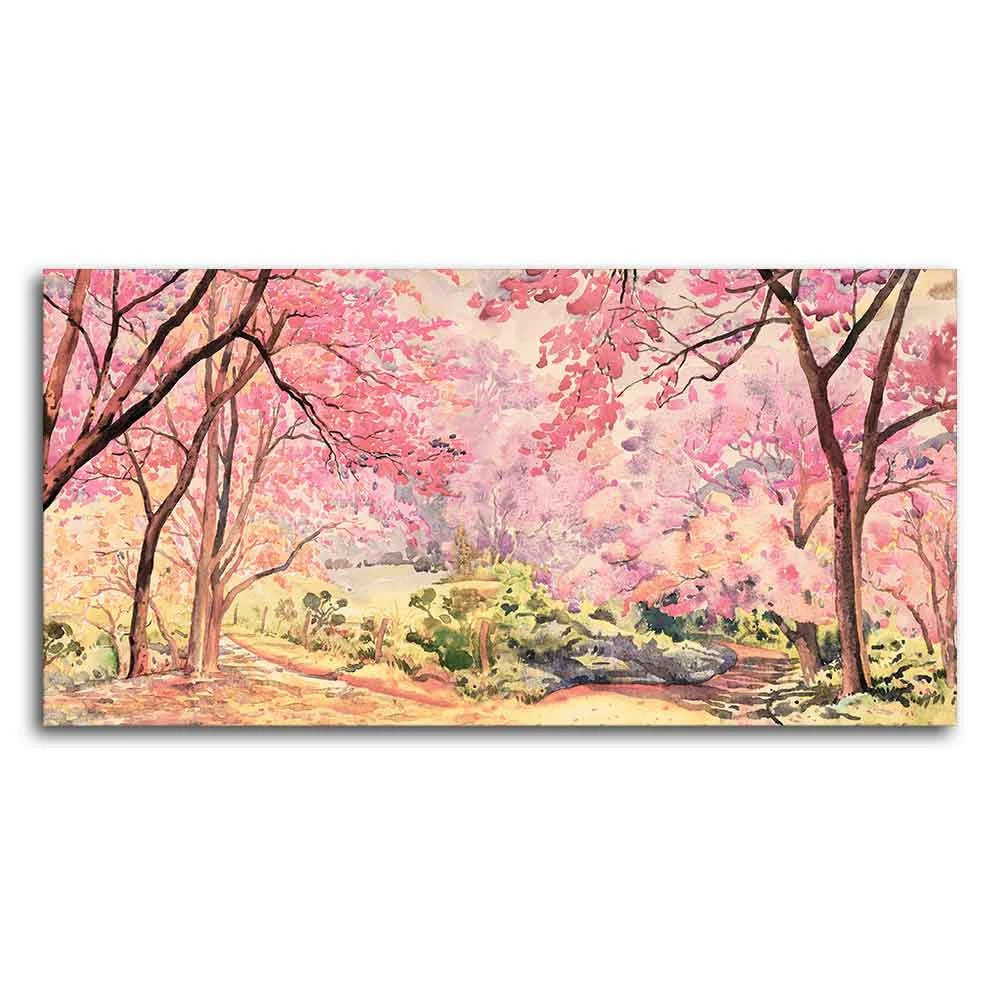 Cherry Blossom Tree Premium Wall Painting DECORMANTRA