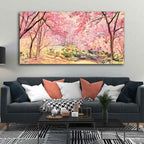 Cherry Blossom Tree Premium Wall Painting DECORMANTRA