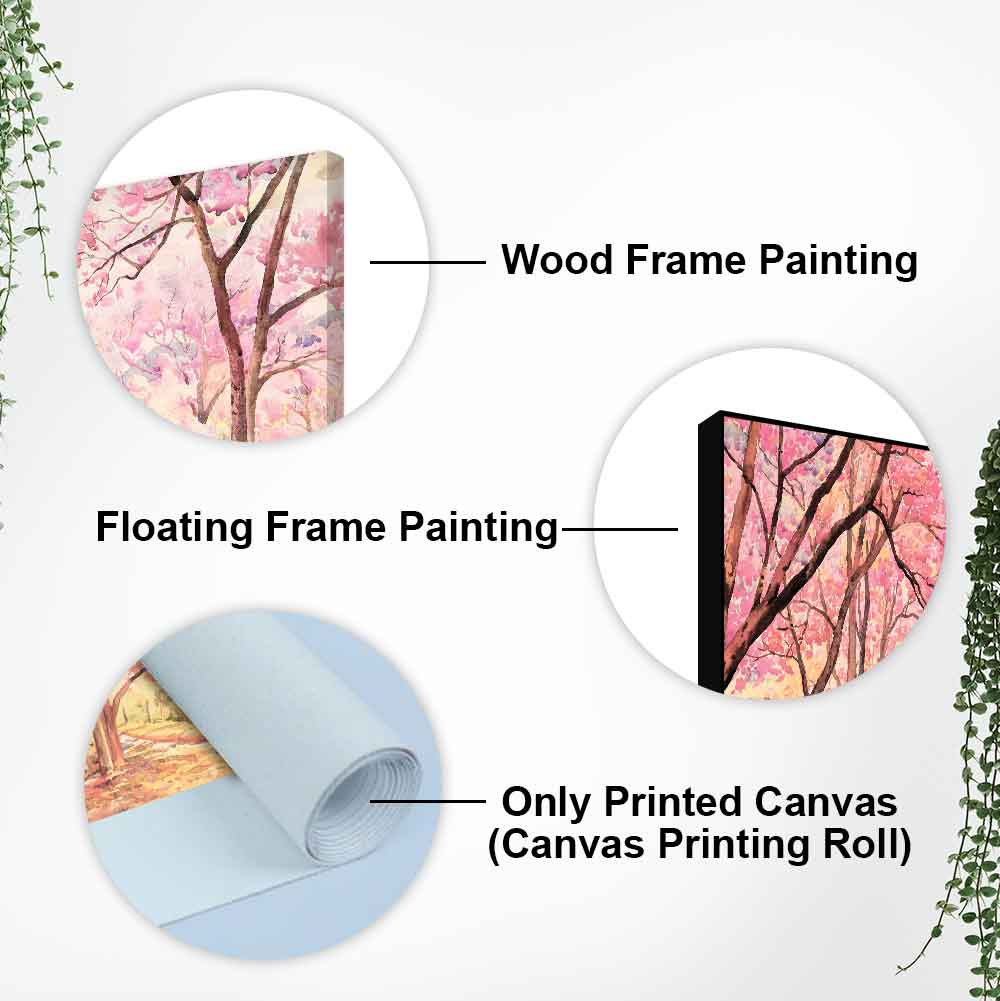 Cherry Blossom Tree Premium Wall Painting DECORMANTRA