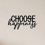 Choose Happiness Metal Wall Art - Decor Mantra 