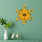 Circular Pattern Designer Wooden Wall Clock - Decor Mantra 