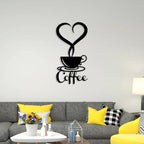Coffee With Love Metal Wall Art - Decor Mantra 