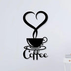 Coffee With Love Metal Wall Art - Decor Mantra 