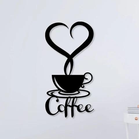 Coffee With Love Metal Wall Art - Decor Mantra 