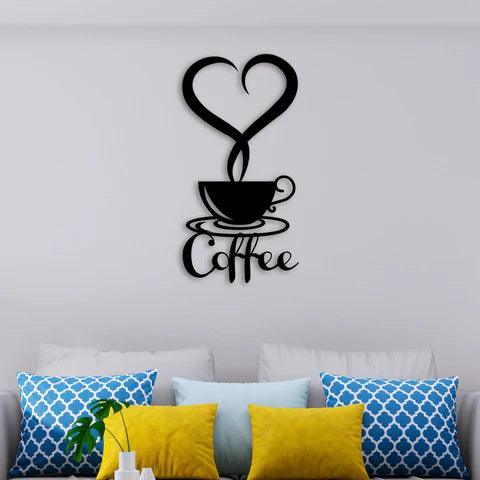 Coffee With Love Metal Wall Art - Decor Mantra 