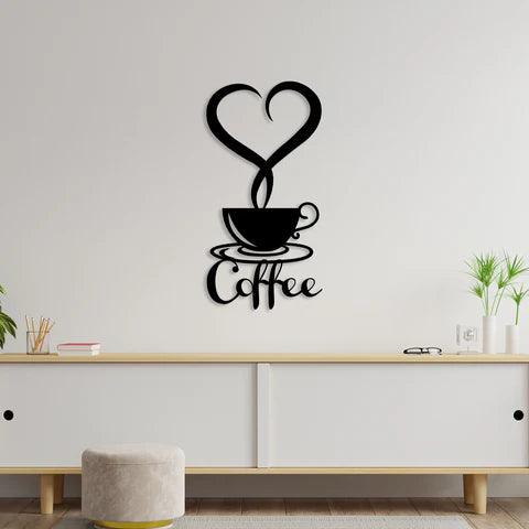 Coffee With Love Metal Wall Art - Decor Mantra 