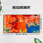 Colorful Abstract Floating Frame Wall Painting Decor Mantra
