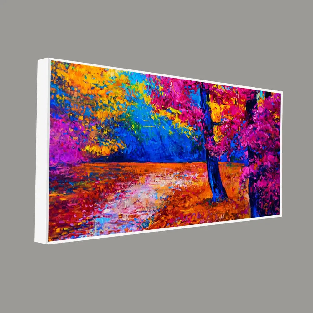 Colorful Autumn Trees Canvas Wall Painting DECORMANTRA