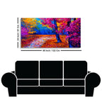 Colorful Autumn Trees Canvas Wall Painting DECORMANTRA