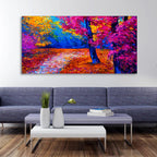 Colorful Autumn Trees Canvas Wall Painting DECORMANTRA