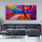 Colorful Autumn Trees Canvas Wall Painting DECORMANTRA