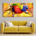 Colorful Parrot Abstract Art Canvas wall Painting Decor Mantra