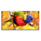 Colorful Parrot Abstract Art Wall Painting Decor Mantra