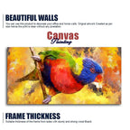 Colorful Parrot Abstract Art Wall Painting Decor Mantra