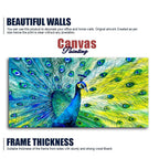 Colorful Peacock Canvas Wall Painting Decor Mantra